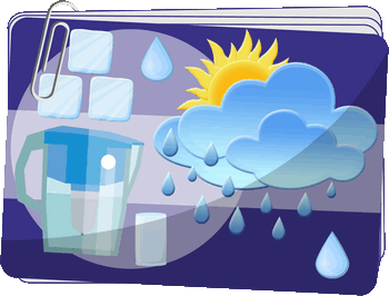 Woda - Stany skupienia wody - Zjawiska pogodowe - ćwiczenia dla 4 klasy
