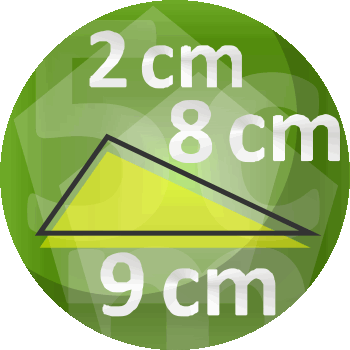 Budowanie trójkątów - Długości odcinków w trójkącie - Figury geometryczne