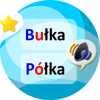 Poziom 1 - Bułka czy półka? - Podobne słowa i audio