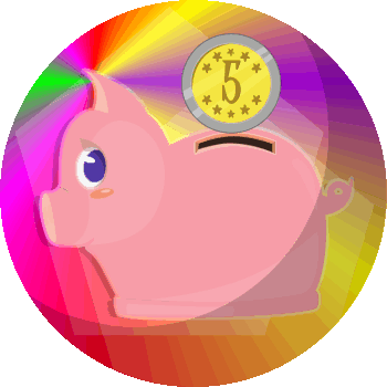 Świnka skarbonka - Obliczenia pieniężne - quiz 1 - Pieniądze