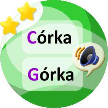 Poziom 2 - Górka i córka - Podobne słowa i audio